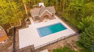 Swimming Pool Construction Video by Drone