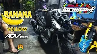 BANANA YELLOW | Honda ADV 150 | Tutorial | Torio paint works