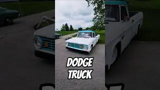 😎 Slammed 1967 Dodge D100 Pickup Truck | Cars Leaving Car Show #truck #hotrod #mopar
