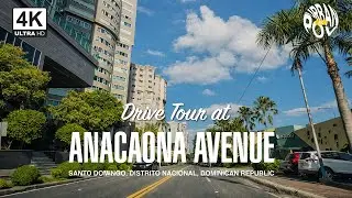 Drive Tour 4K | ANACAONA AVENUE, Santo Domingo, Dominican Republic 🇩🇴 | UrbanPOV 4K #drive4k
