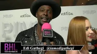 Edi Gathegi at the Pimp premiere