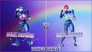 Dark Bomber vs Brite Bomber Dance Battle! Fortnite Dance Battle of Similar Skins