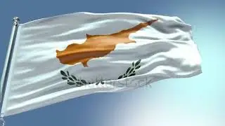 4k render Cyprus Flag video waving in wind Cyprus Flag Wave Loop waving in wind Realistic Cyprus