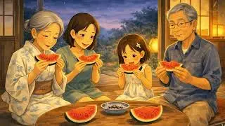 A Lazy Summer Evening Catching Fireflies and Sharing Stories | Ghibli Childhood Memories ASMR