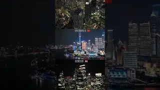 Tokyo 🇯🇵 Vs Shanghai 🇨🇳 vs london 🇬🇧 #nightveiw #asiancities #drone #china #uk #japan #skyscraper