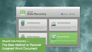 iSkysoft Data Recovery - The Best Tool to Recover Corrupted Word Document