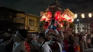 R6.7.14 京都八幡 第六区 太鼓みこし 地区内にて最後の担ぎ 高良神社太鼓まつり 2024/07/14(日)