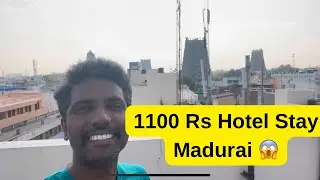 Madurai 1100 Rs Hotel Room Tour 😱 || Terrace View Meenakshi Amman Temple 🔥🔥|| Hotel Temple View