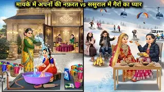 मायके में अपनों की नफ़रत vs ससुराल में गैरों का प्यार |hindi cartoon story| mayka vs sasural stories
