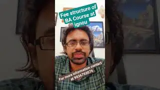 Структура оплаты курса бакалавриата от ignou #экзамен #подготовка #учеба #ignou #студенты