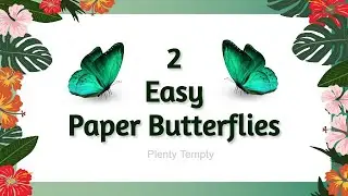 Paper Butterfly Cutting / How To Make Paper Butterfly / Easy Paper Butterfly / Paper Craft Butterfly