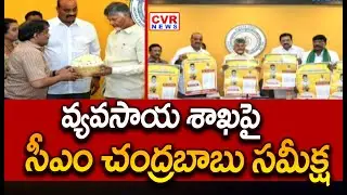 CM Chandrababu Review Meeting On Agriculture Department | CVR News