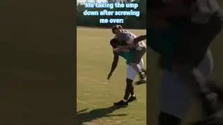 Me taking the ump down after screwing me over and over again: #mlb #funny #shorts