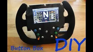 DIY SimRacing: блок кнопок с ЖК-дисплеем, энкодерами и подрулевыми переключателями для руля MOMO 27c. Formula или GT.