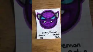 Geometry Dash difficulty faces 1 #art #colourful #drawing #game #videogames  #geometrydash