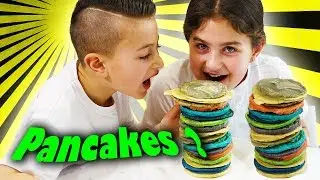 Making Colourful Fat Tuesday Pancakes - How to make coloured batter from scratch