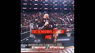 H Town Acknowledge me ☝️👑🐐🔥 #romanreigns #tribalchief #raw #wwe #otc #acknowledgeme #foryoupage
