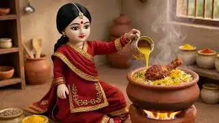 Miniature Doll Chicken Dum Biryani Cooking ASMR | Tiny Indian Village Kitchen Story
