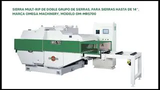Sierra M&uacute;ltiple Multi-Rip Saw , Para Sierras Hasta de 14&rdquo;, Marca Omega Machinery, Modelo OM-MRS700