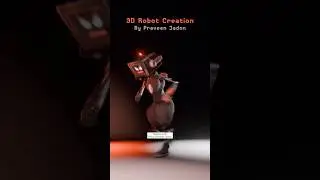 3D Model Robot | Animation | VFX | Blender Tutorial #animation #vfx #robot #blender #tutorial #short