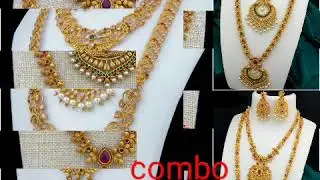 #Imitation jewellery#jewellery collection#Aj code& pf code jewellery#light weight gold jewellery#