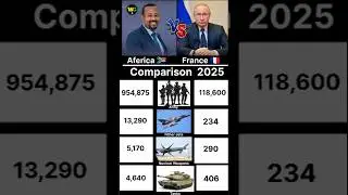 Military Comparison 2025 | Africa vs France Full Power Showdown