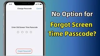 No Option for Forgot Screen Time Passcode? How to Fix It! [3 Ways 2025]