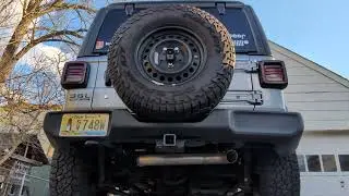 2019 Jeep Wrangler JL 3.6L w/muffler & resonator delete.