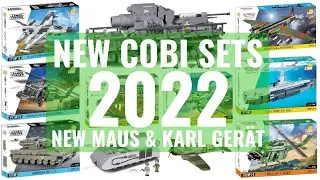NEW COBI SETS IN 2022 - NEW MAUS, KARL GER&Auml;T, MERKAVA, F-16 & BLACK HAWK