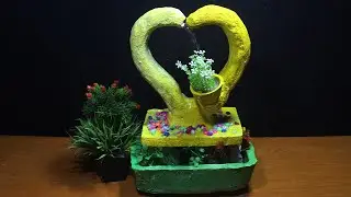 How to make wonderful cement waterfall | Cement Crafts Haven