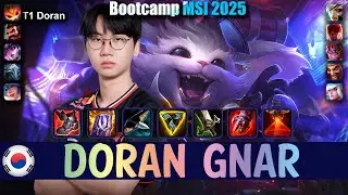 T1 Doran GNAR vs RIVEN Top - Patch 25.13 NA Ranked | Bootcamp MSI 2025 | lolrec