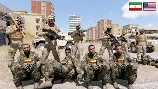 US Delta Force troops surround a strategic Iranian military base