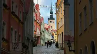 Europe Is Hiding This Place 😍🏰 #estonia #tallinn #winter #citytour #shorts  #viral