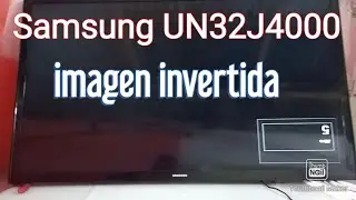 TV Samsung con imagen invertida