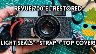 Revue 700 EL Restoration &ndash; Light Seals, Top Cover, Strap & Lens Cap Upgrade! #filmcamera