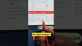 NEET PYQ PRACTICE 🎯2026 Target #neetexam #neetpyq #motivation #neetaspirents #droppers ##shortsI