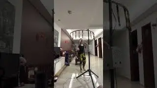 Playing with my catching stick game