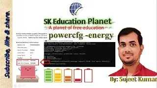 powercfg -energy  command to generate power efficiency diagnostics report| Windows 7/10