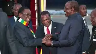 President Mnangagwa just landed at Robert Mugabe International Airport  from Kenya