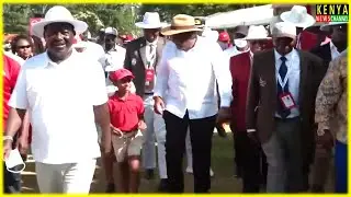 Uhuru & Raila attend Magical Kenya Open Golf at Muthaiga