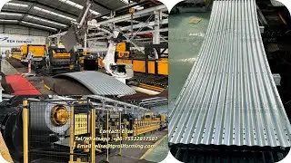 profiling and calendering lines for corrugated sheet metal panels for silos