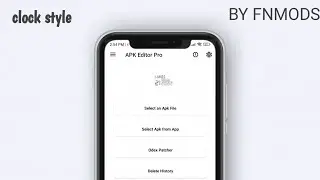 add clock style with apk editor to other apps