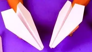 Как сделать ЛЕГКИЙ бумажный самолетик