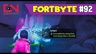Fortnite - Fortbyte 92 Location - Accessible by using Rock Love Spray near a Lavafall