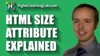 HTML Size Attribute Is Used To Define The Size Of Certain HTML Elements