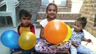 Outdoor fun releasing colorful balloons and learning colors using balloons | Part 4 | FunEx Family