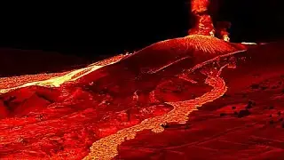 Tosend und r&ouml;hrend: So klingt der Vulkan auf La Palma