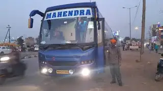 Mahendra Travels Volvo B9R | Raipur To Indore | Volvo multi axle sleeper Coach Bus
