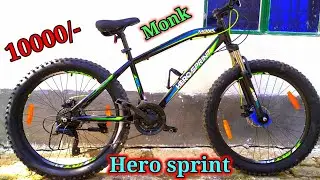 21 Gear bicycle under 10000/- Hero sprint Monk. budget mtb .#mtb #gearcycle #bicycle #herosprintmonk