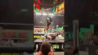 Logan Paul&rsquo;s insane moonsault view from ringside at MITB 2025 !! #wwe #shorts #mitb #loganpaul